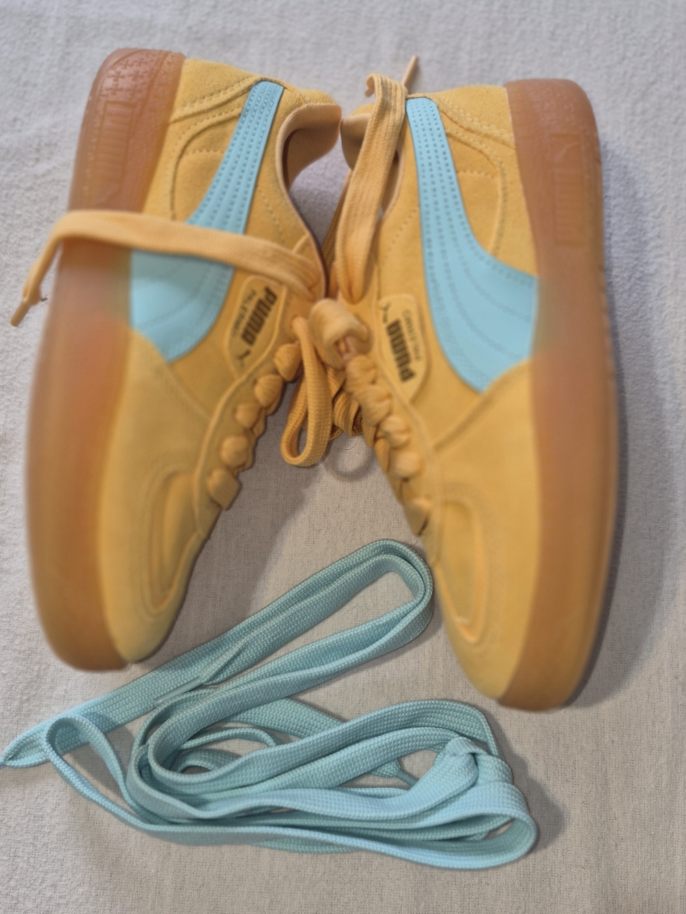 NEW PUMA 7  Palermo Moda Xtra Gum Lace Up Womens Orange Sneakers Casual 40032306 - Picture 8 of 13